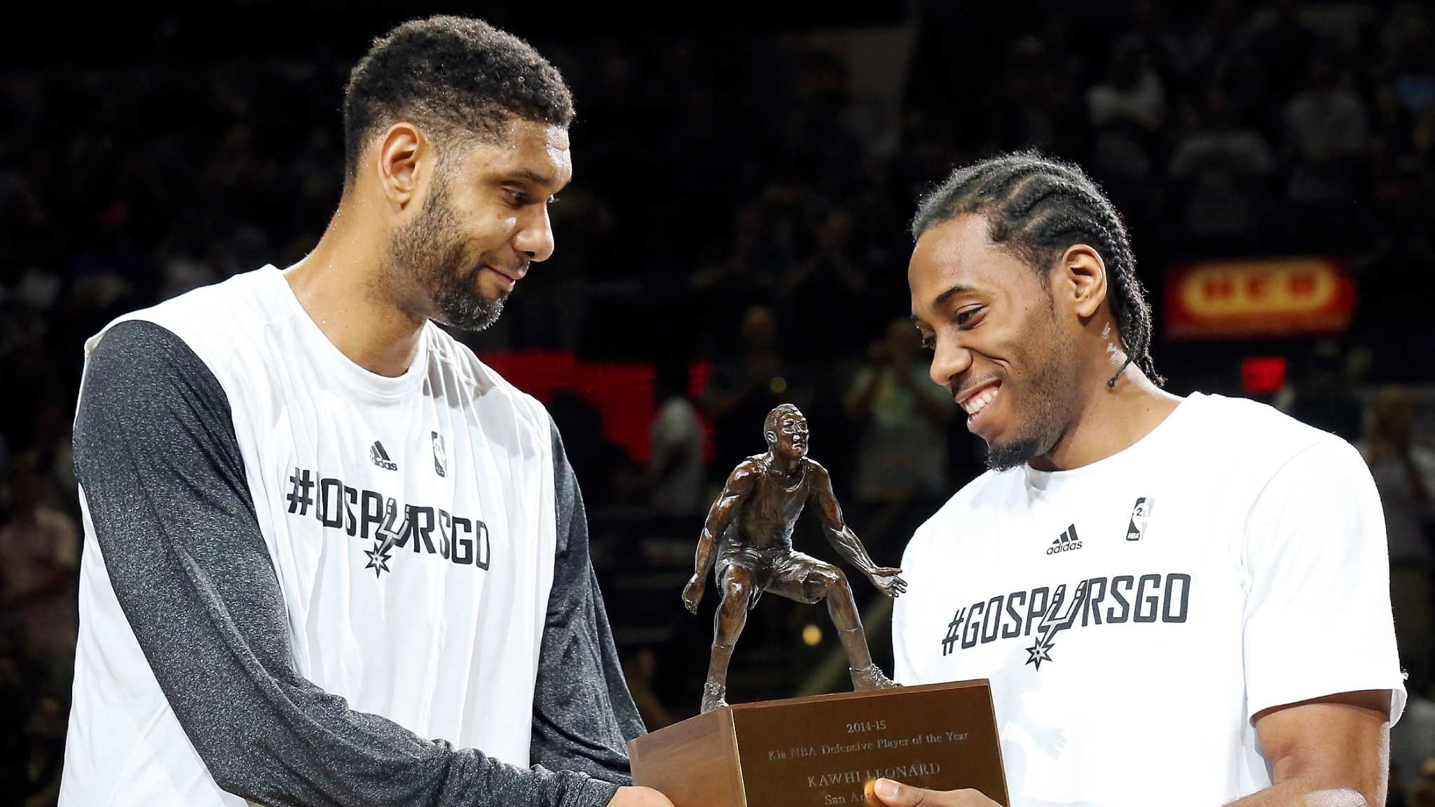 Tim Duncan Kawhi Leonard DPOY