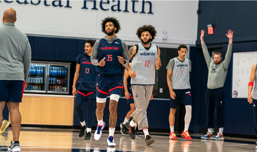 Bagley lors de son premier entrainement avec les Wizards