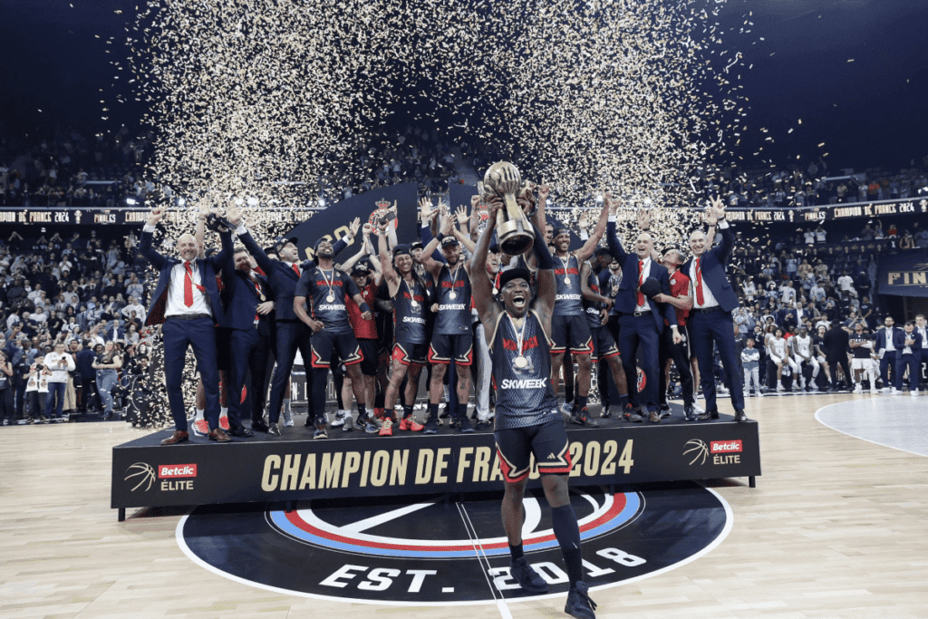 Monaco est Champion de France pour la deuxième année consécutive. Crédit : AS Monaco Basket