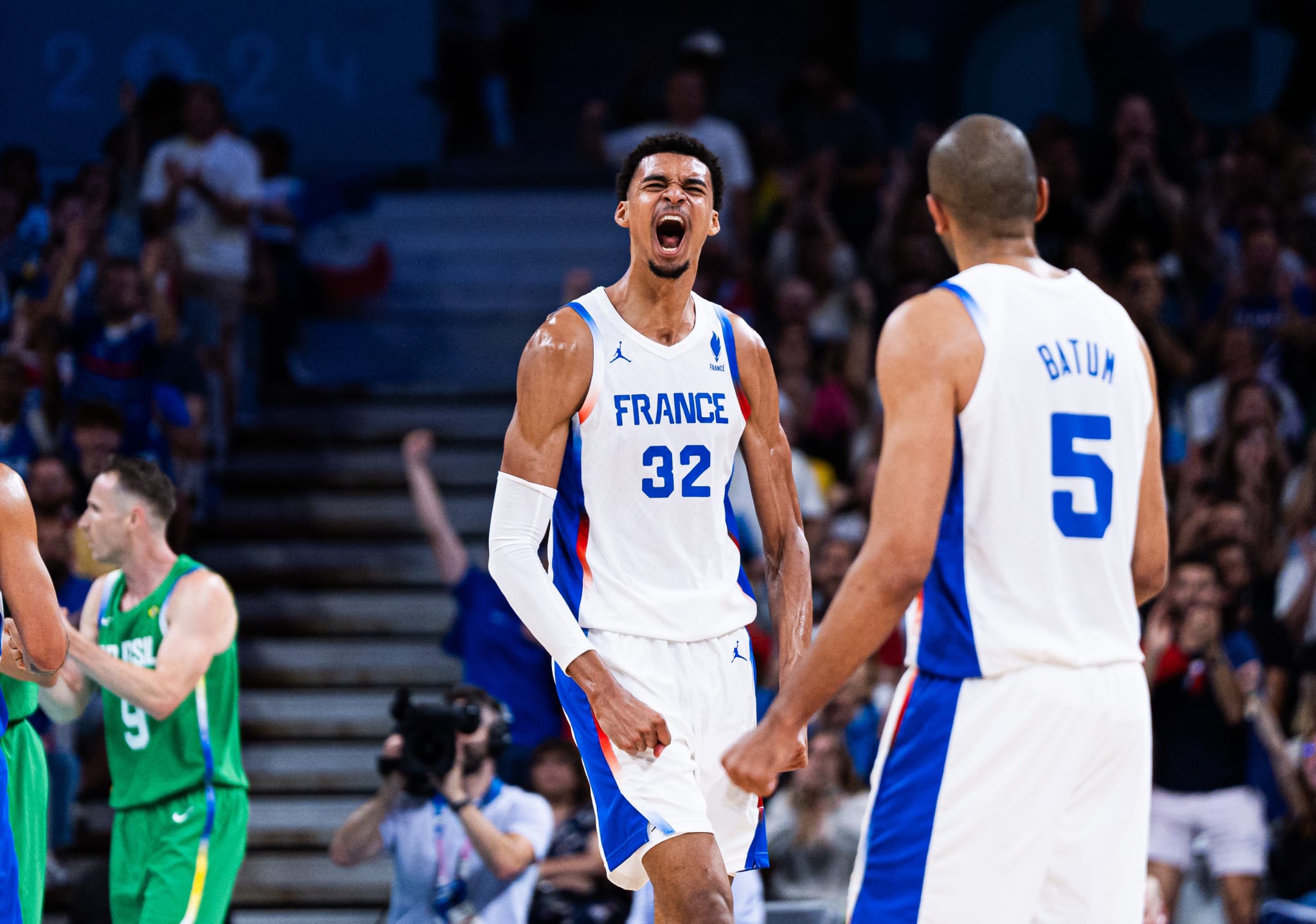 Victor Wembanyama et Nicolas Batum