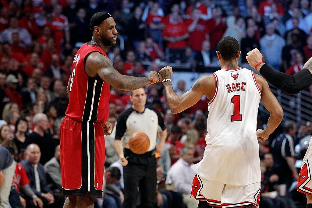 LeBron James Derrick Rose