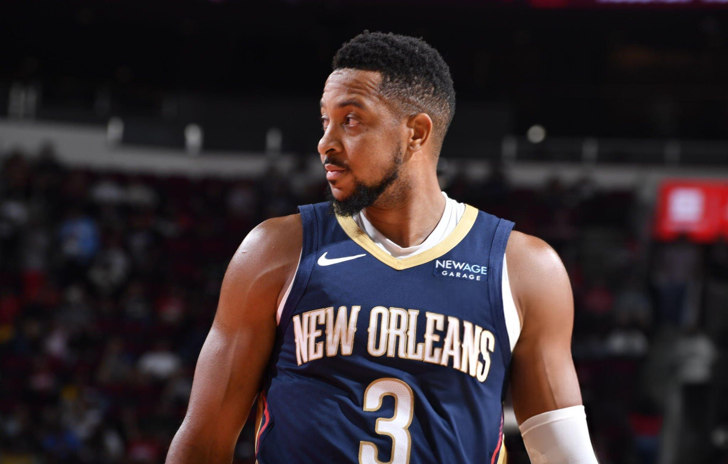 C.J. McCollum avec le maillot des Pelicans