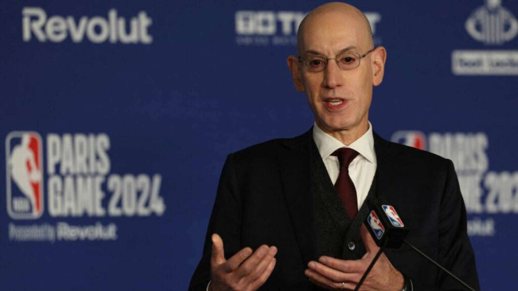 Adam Silver peut-il sérieusement envisager une expansion en Europe ? Crédit : NBC Sports