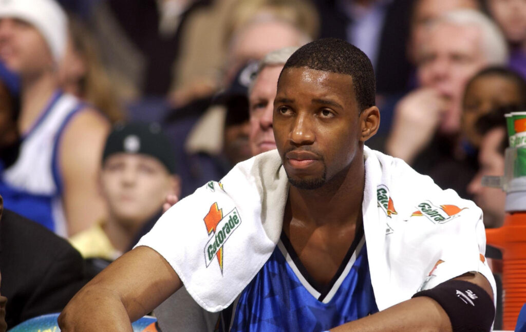 Tracy McGrady sur le banc du Magic