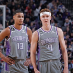 Keegan Murray & Kevin Huerter. Sacramento Kings. Crédit : Rocky Widner