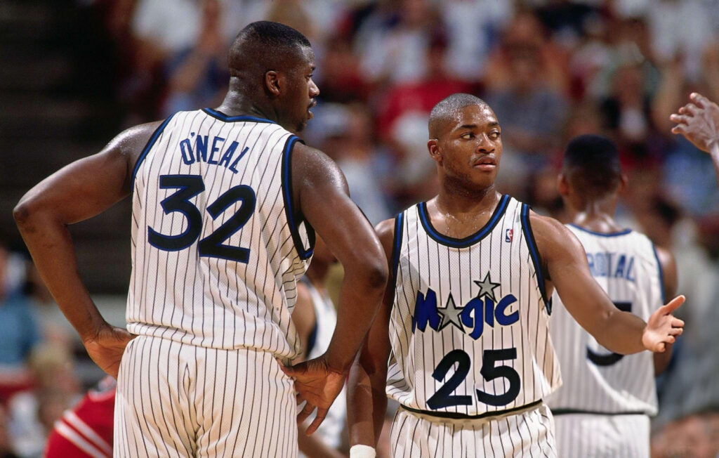 Nick Anderson avec Shaquille O'Neal au Magic