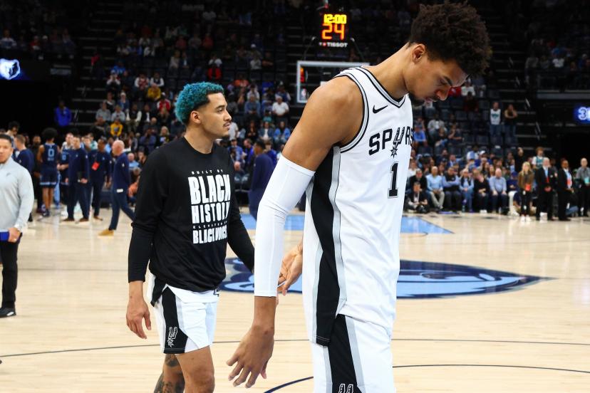 Victor Wembanyama, qui n'est malheureusement plus dans la course pour le DPOY