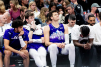 Le banc du Jazz face aux Grizzlies. Crédit : Isaac Hale, Deseret News