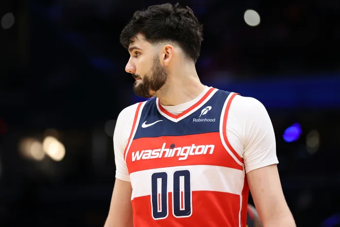 Tristan Vukčević, bientôt un contrat long terme en NBA ? Crédit : Daniel Kucin Jr.-Imagn Images