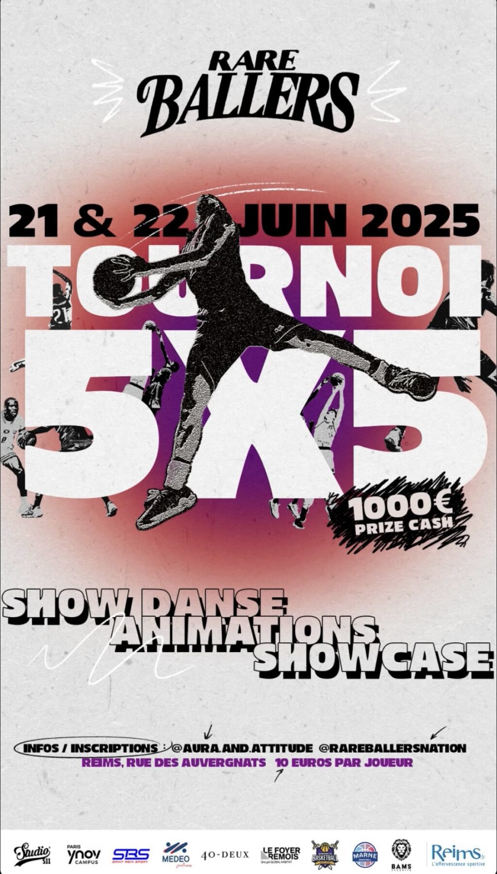 Affiche de Rare Ballers. Crédit : Aura&Attitude via Instagram