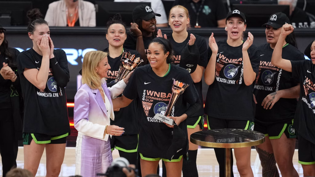 Les championnes en titre de la Commissioner's Cup, le Minnesota Lynx - crédit : WNBA