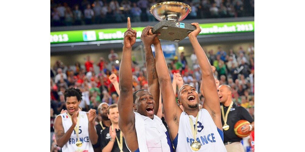 Sacre de l'équipe de France et de la génération Tony Parker. Crédit : AFP:Jure Makovec