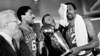 Les 76ers champions en 1983. Crédit : AP Photo