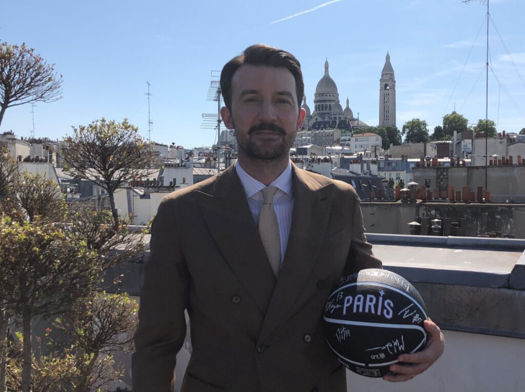 Francesco Tabellini après sa conférence de présentation.