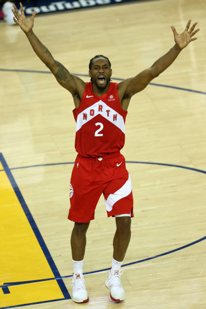 Kawhi Leonard lors de la finale des playoffs avec le maillot de Toronto. Crédit : Gettyimages