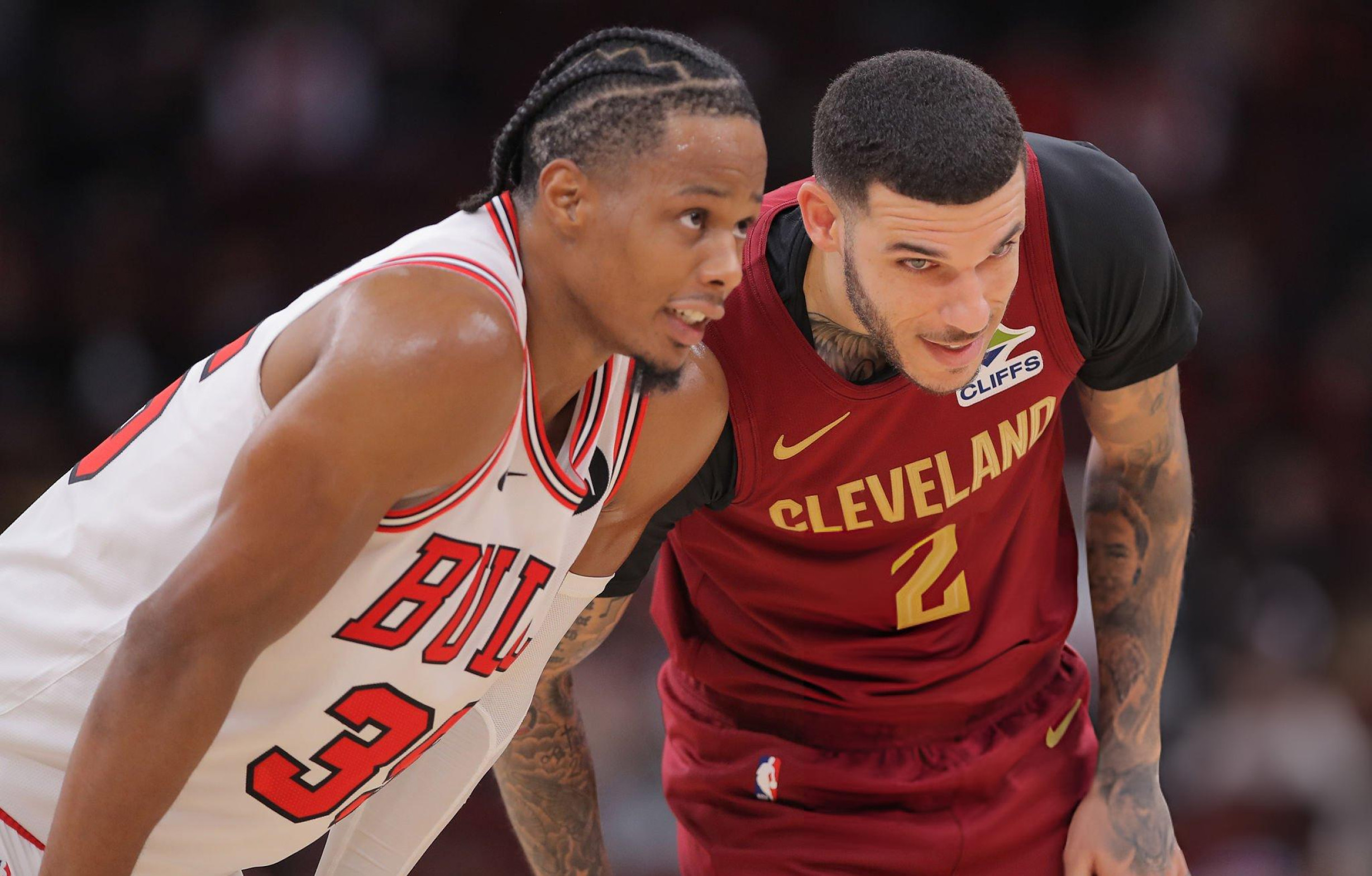 Isaac Okoro et Lonzo Ball ont tous les deux retrouvé leur ancienne équipe lors de ces deux confrontations en présaison. Icon Sportswire via Getty Images