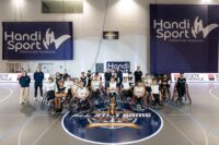 La Team Monde et la Team France au All Star Game de basket fauteuil.