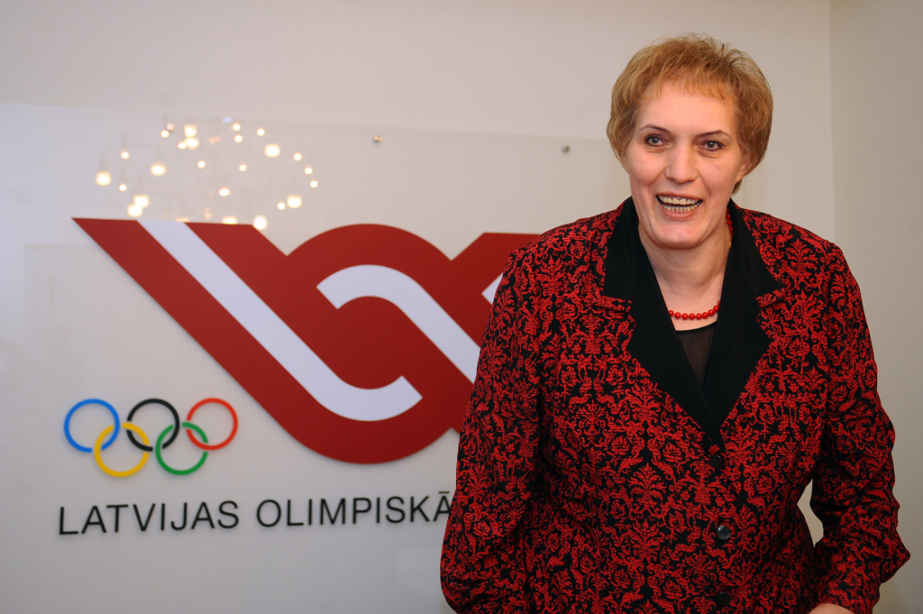 Uljana Semjonova, Comité olympique letton. Source : Sportland