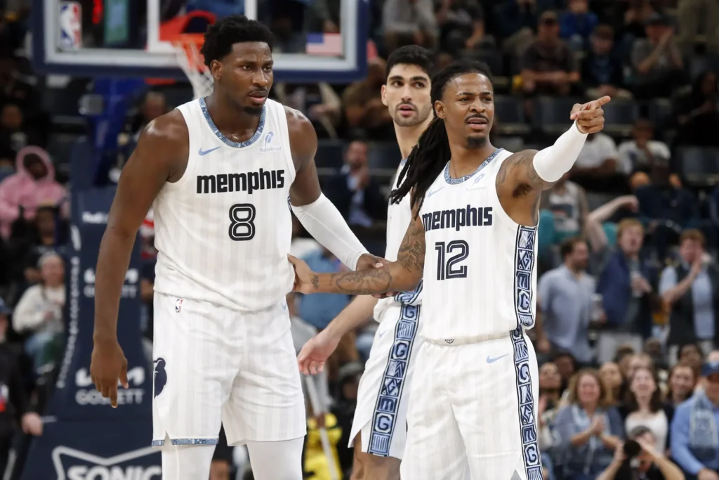 Ja Morant, Jaren Jackson et Santi Aldama. Source : BeBasket
