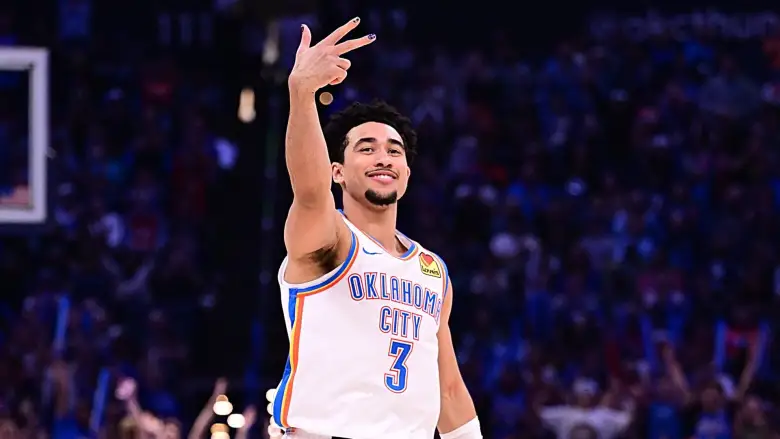 Jared McCain, Oklahoma City Thunder. Source : Heavy Sports