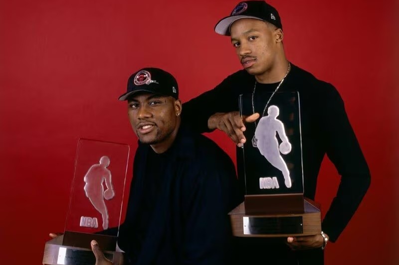Steve Francis et Elton Brand Rookie. NBA