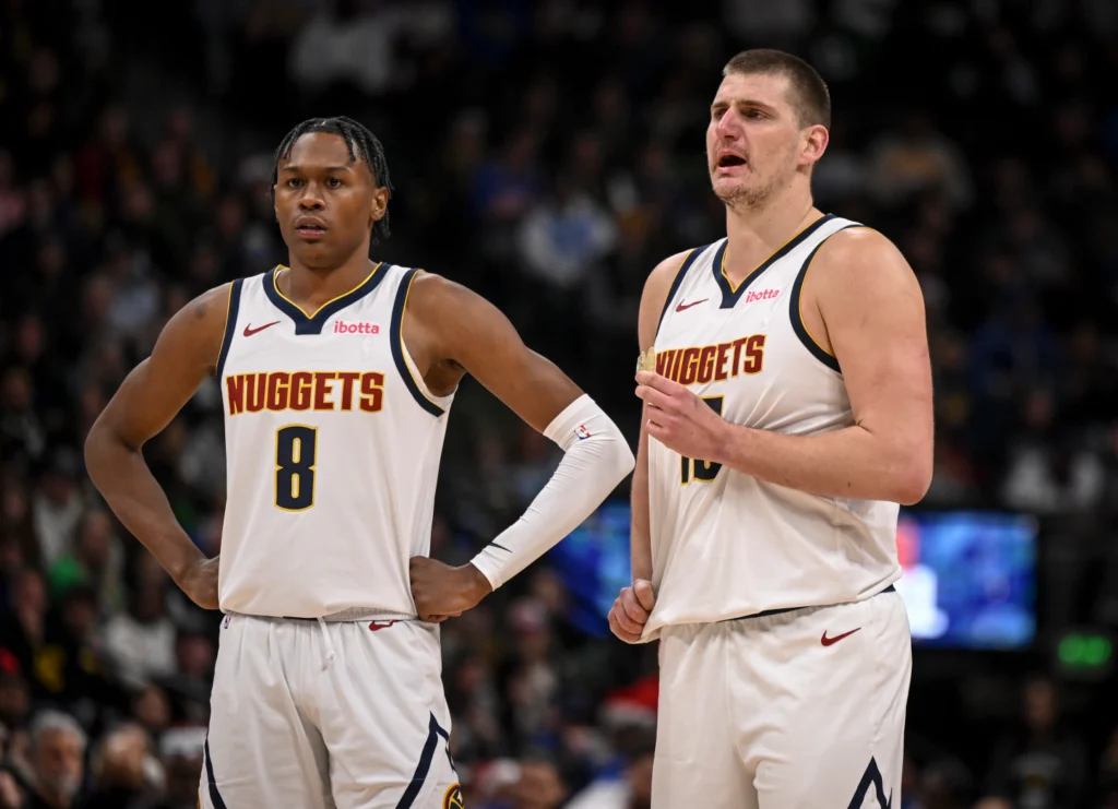 sur Le Roster. | Comment Peyton Watson va-t-il s’intégrer à Cleveland ? Sur ses quatre saisons à Denver, Peyton Watson a été assisté sur environ 80% de ses paniers. Crédit : AAron Ontiveroz via The Denver Post